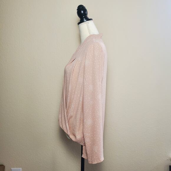 Ann Taylor Blush Wrap Top Small - Picture 4 of 9